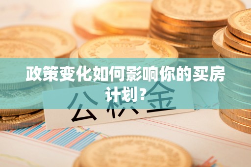 开化政策变化如何影响你的买房计划？