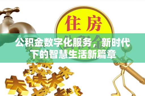 开化公积金数字化服务，新时代下的智慧生活新篇章